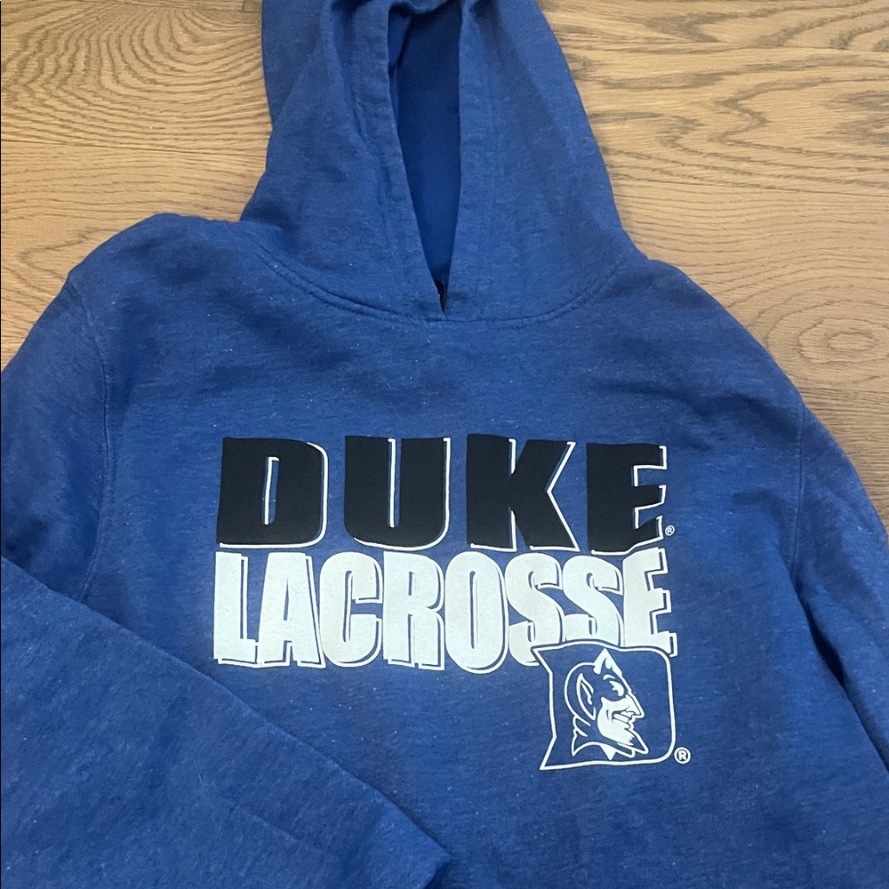 Colosseum Blue Duke Lacrosse Hooded Sweatshirt